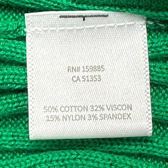 NWT | Bobi Black Los Angeles | Slanted Ribbed Tank Top | Green | XS - Picture 8 of 9